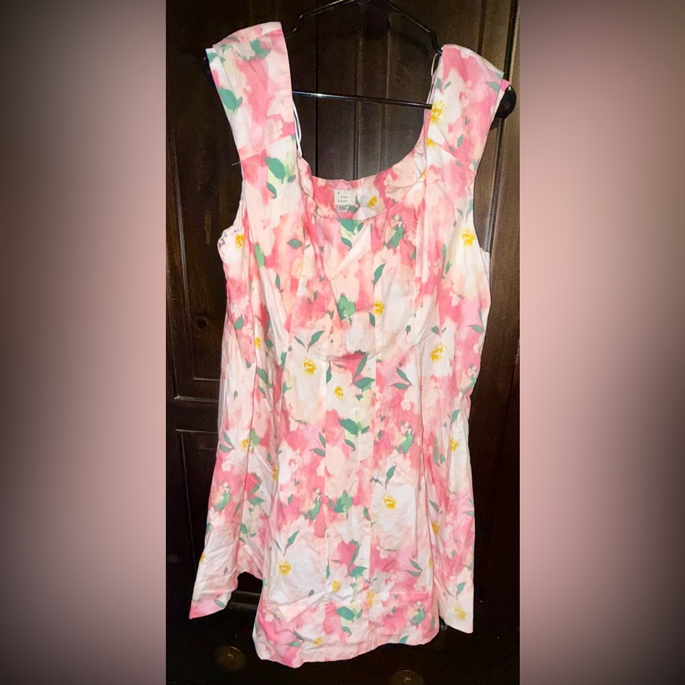 Floral Pink Sleeveless Top